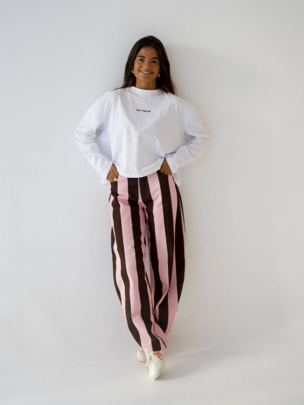 Clarissa Jeans Brown and Pink