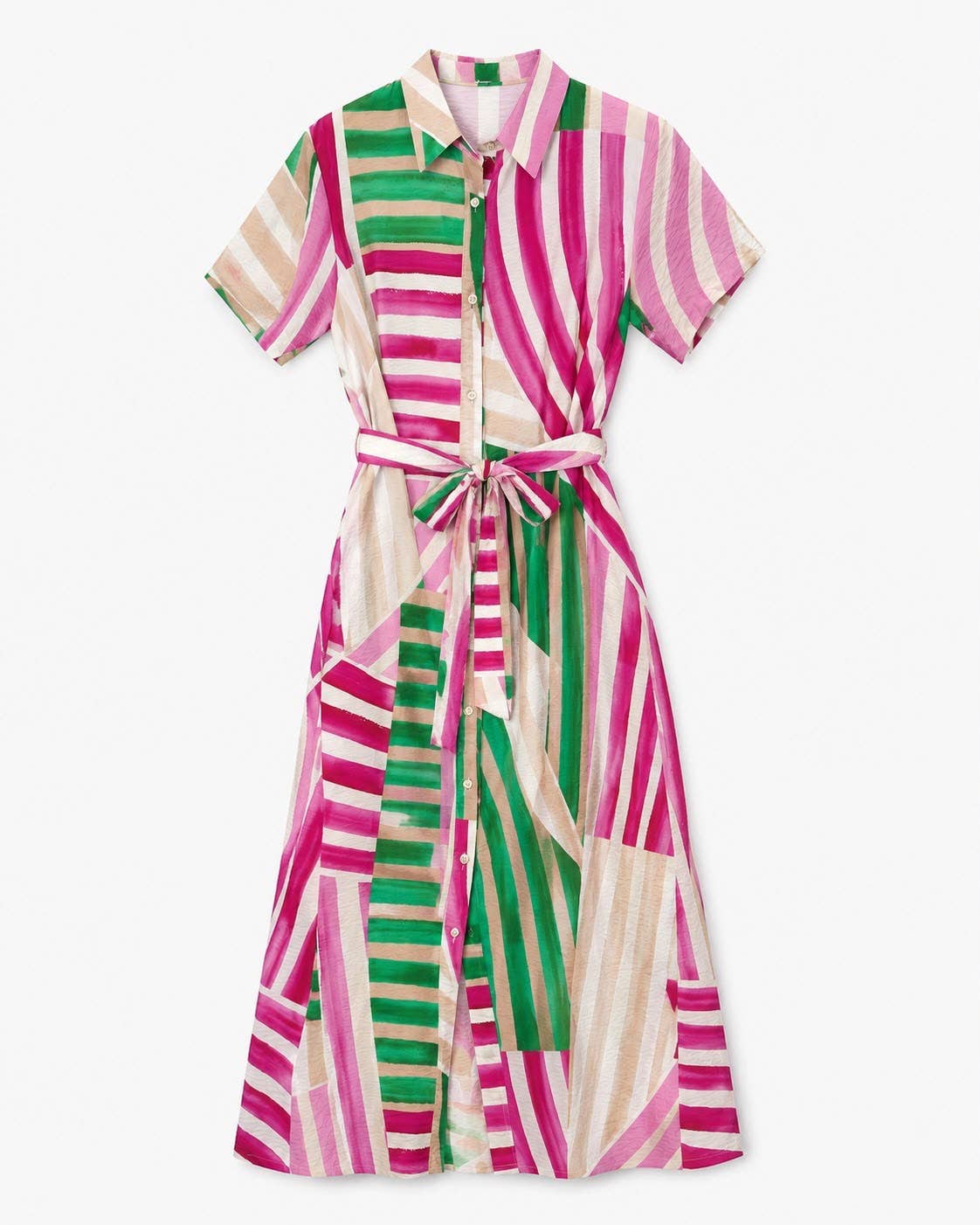 LONG PRINTED DRESS