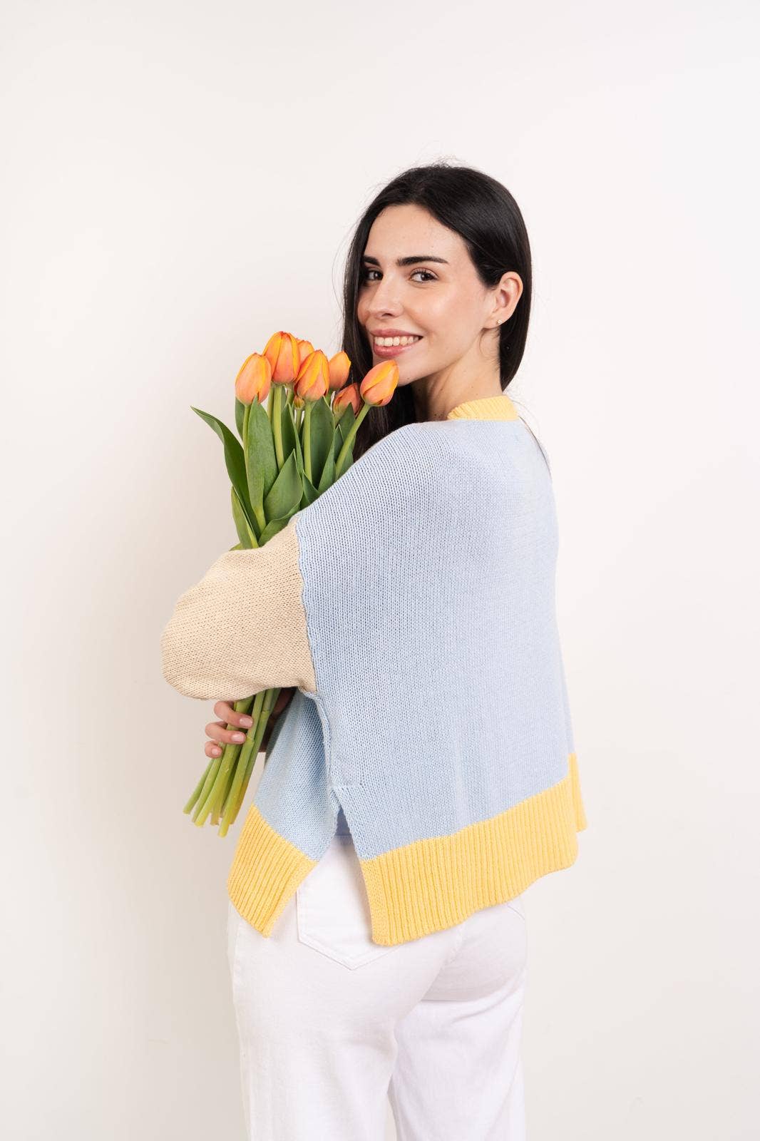 Leti Yellow Cotton Cardigan