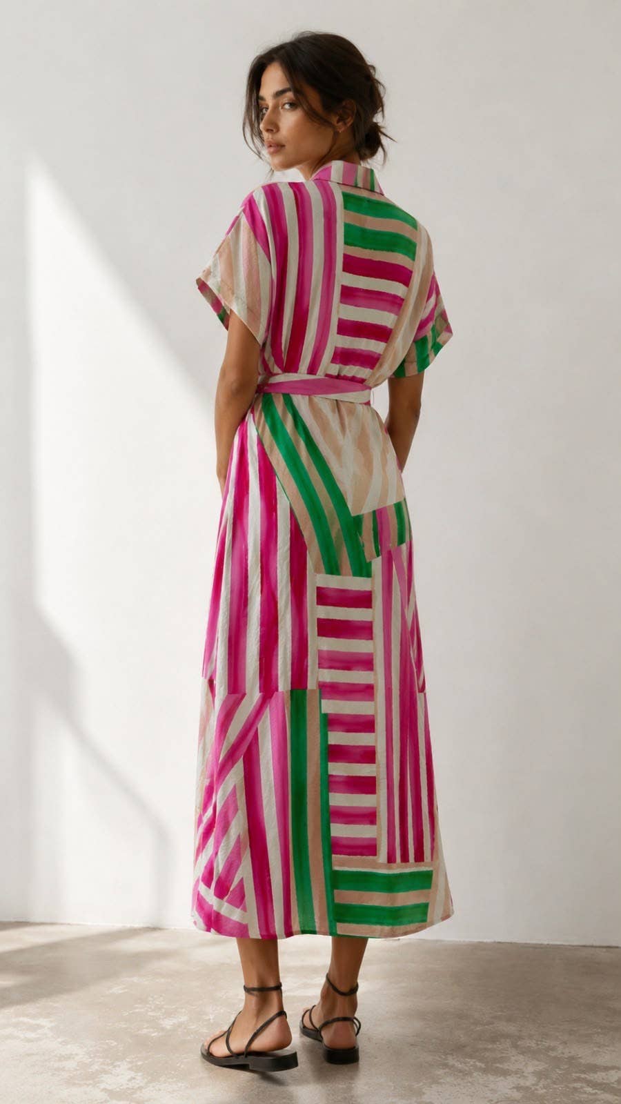 LONG PRINTED DRESS