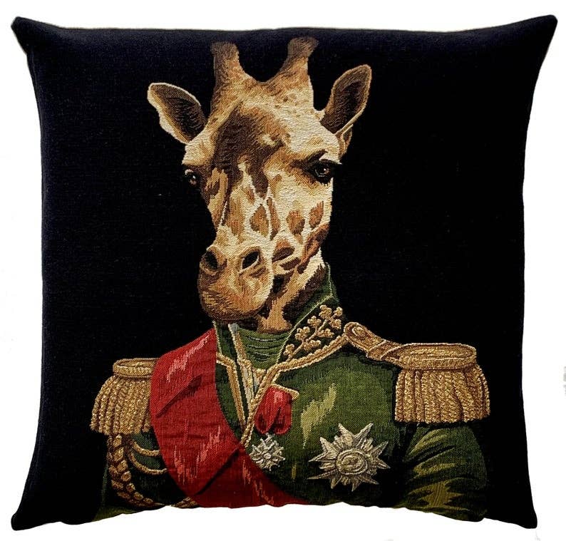 Giraffe Throw Pillow  Colonial Gifts Military Decor