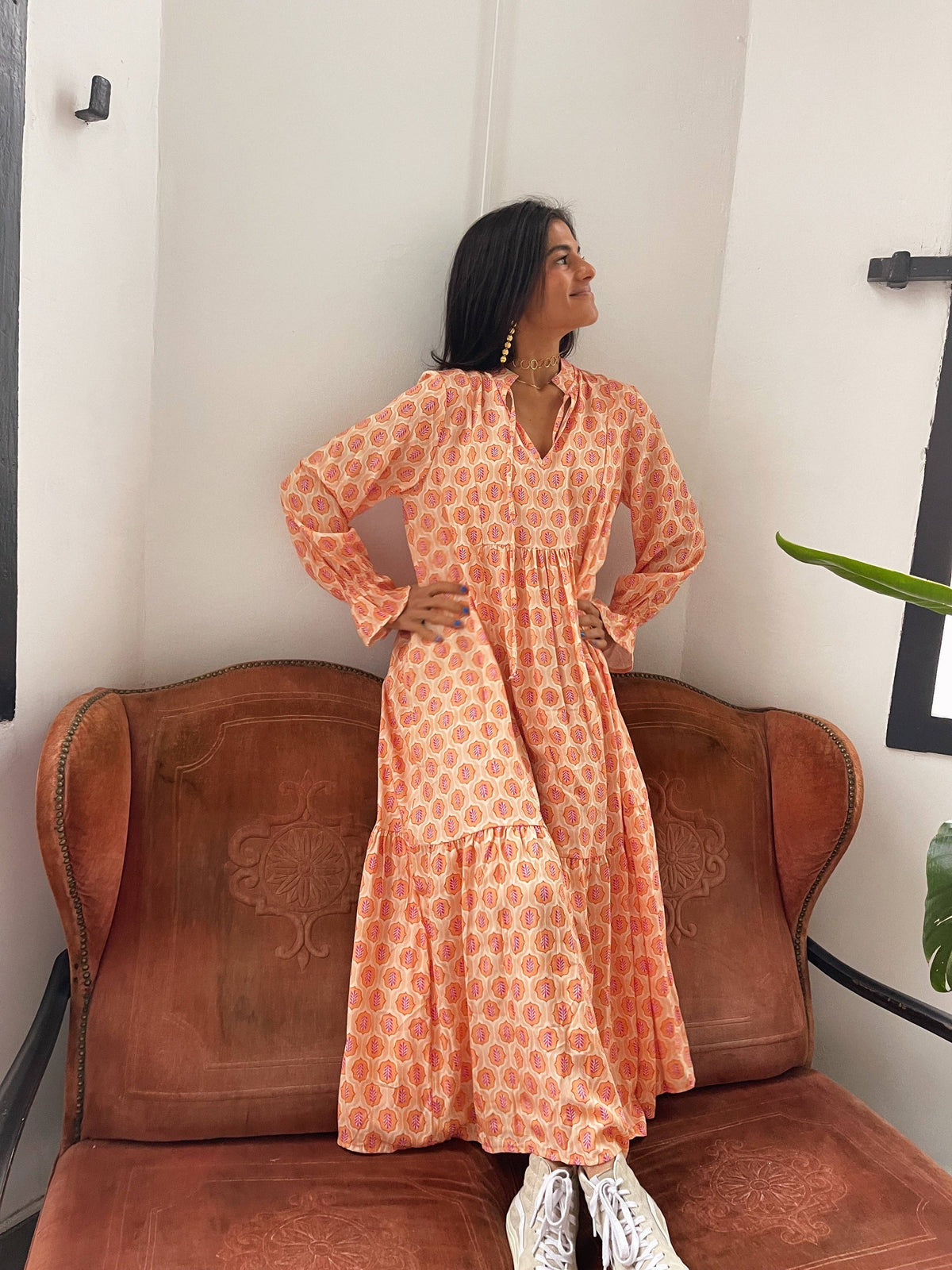 Allegra Orange Dress