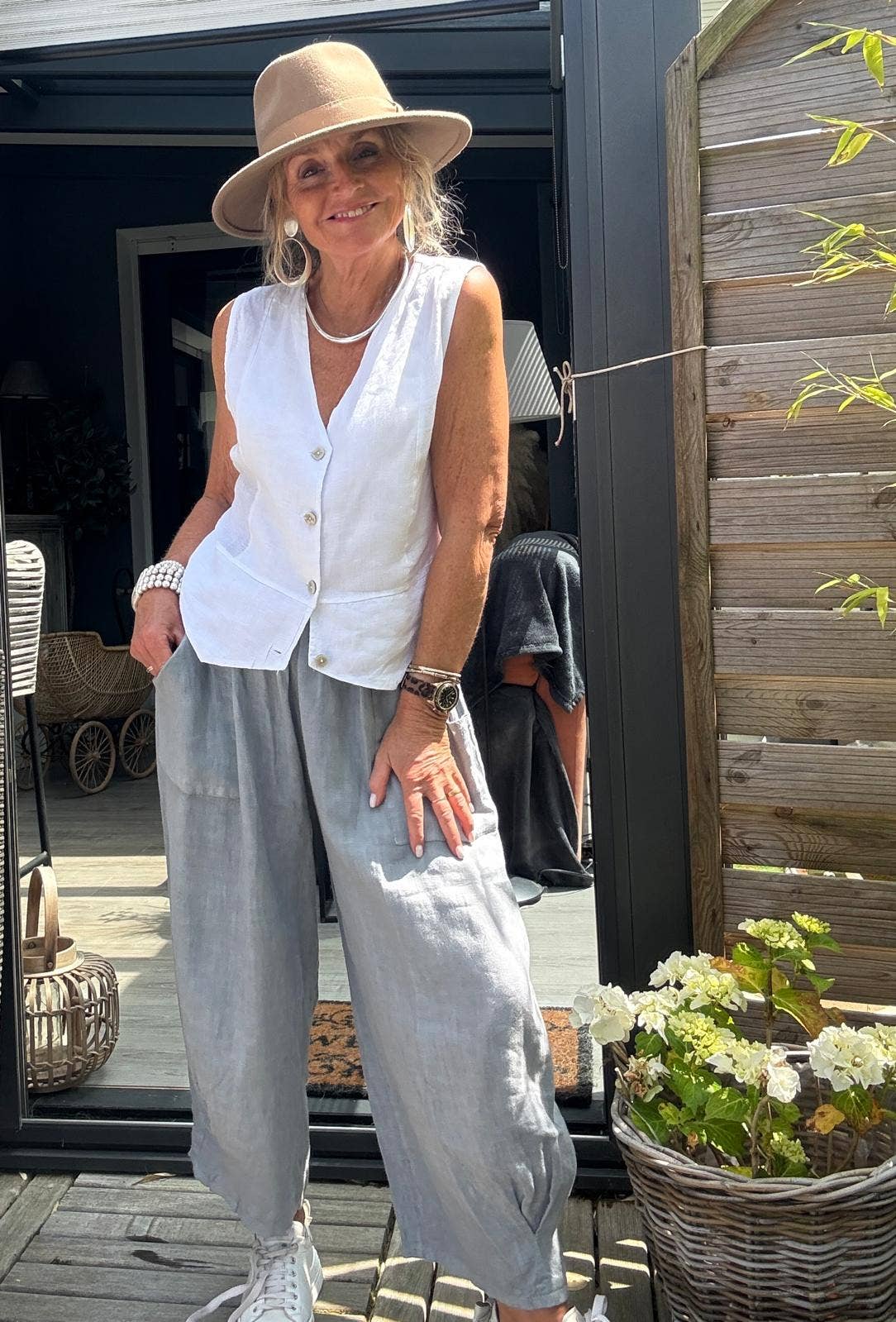Oversize Relaxed Linen Pants