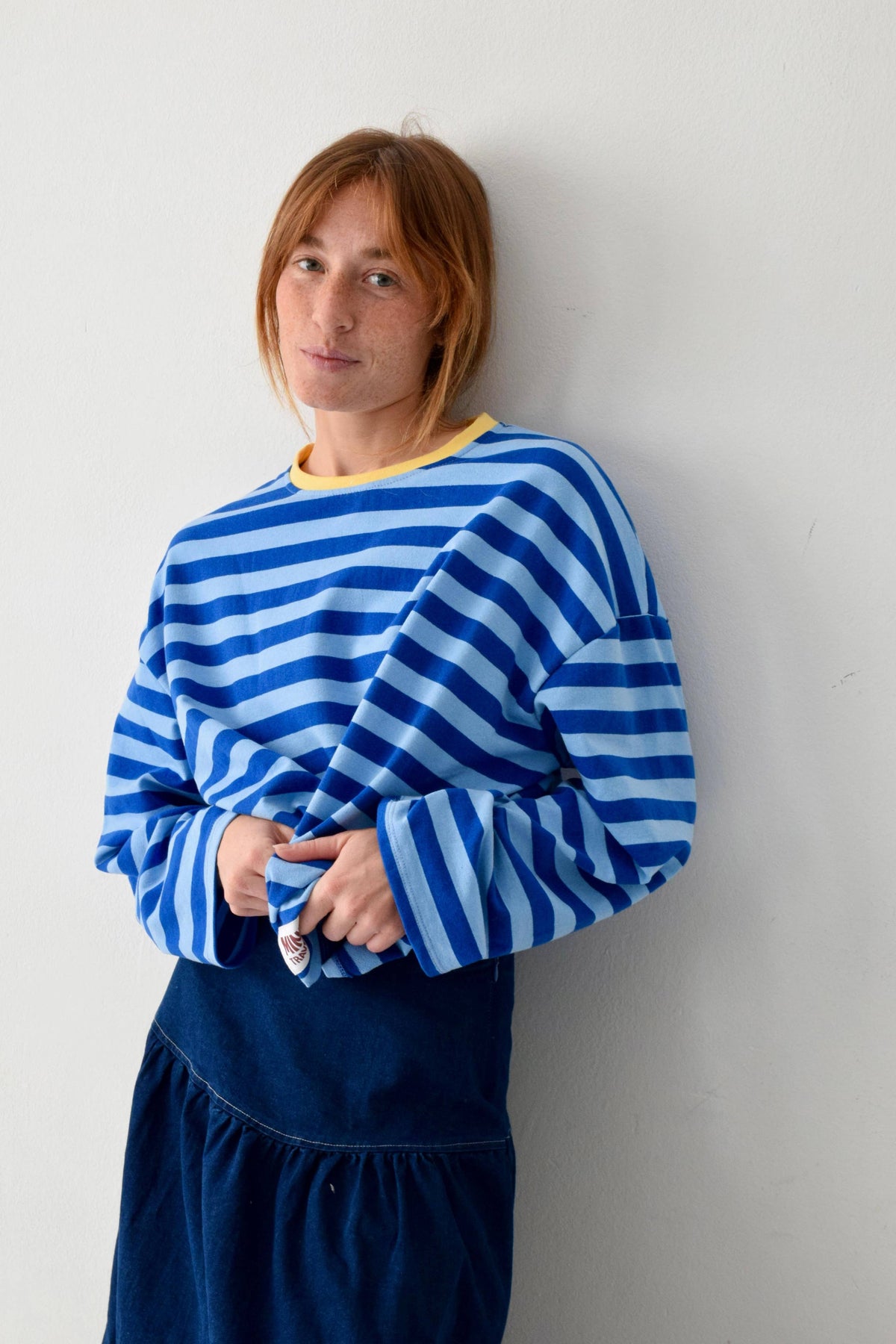 Núria Blue and Yellow T-shirt