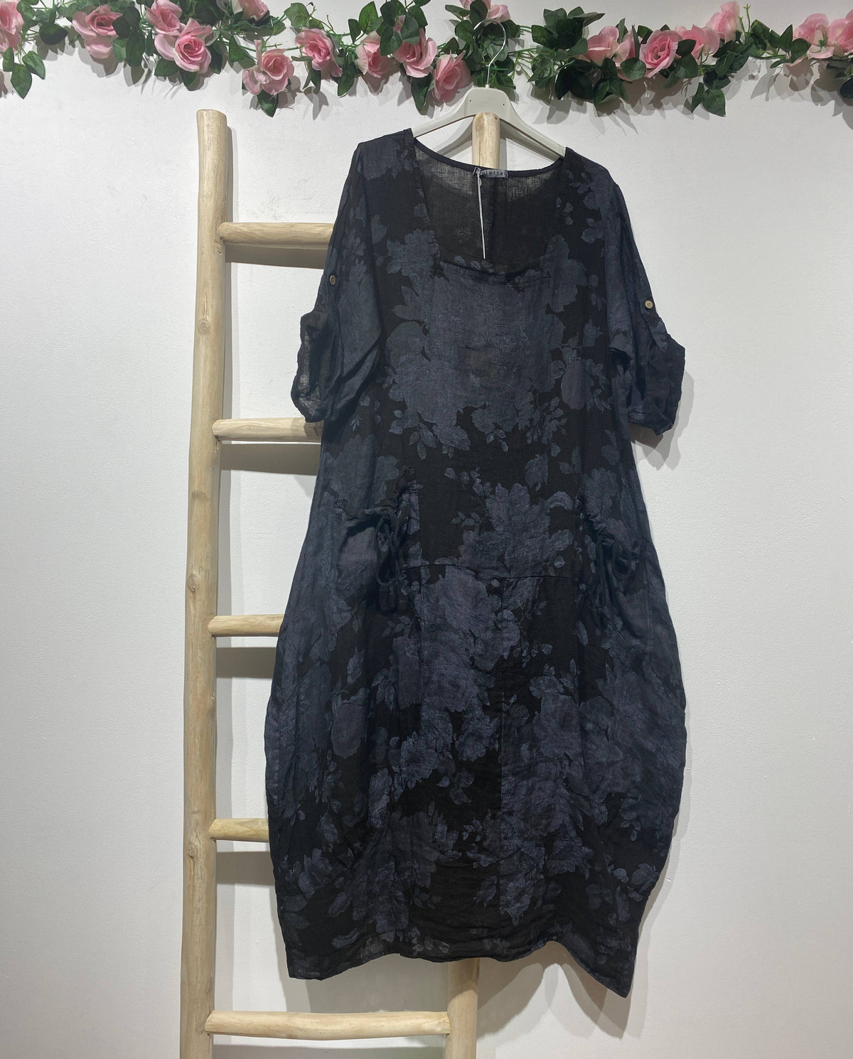 Floral Linen Dress