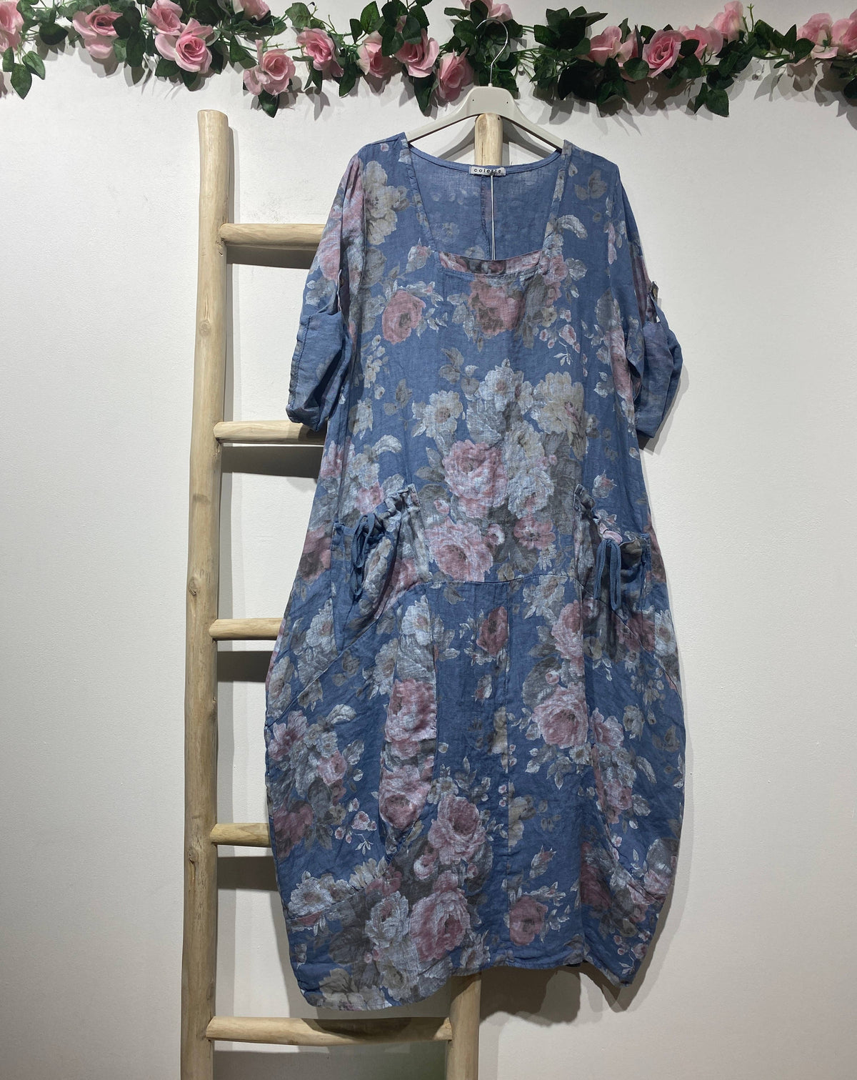 Floral Linen Dress