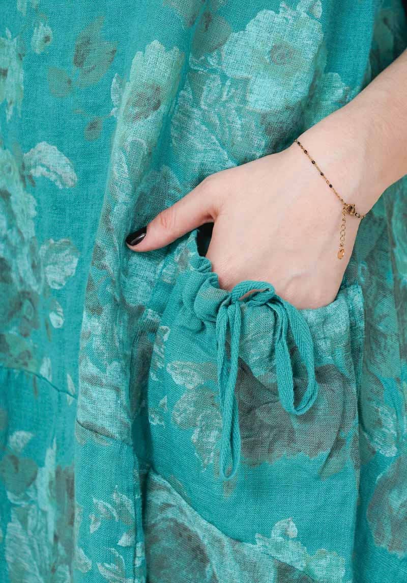 Floral Linen Dress