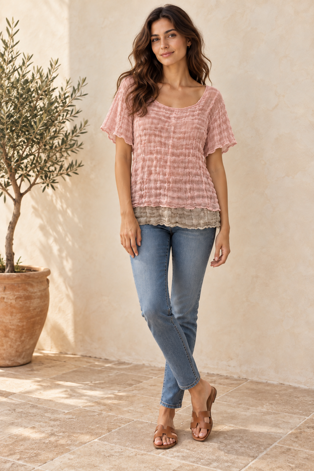 Bruna Round Neck Top