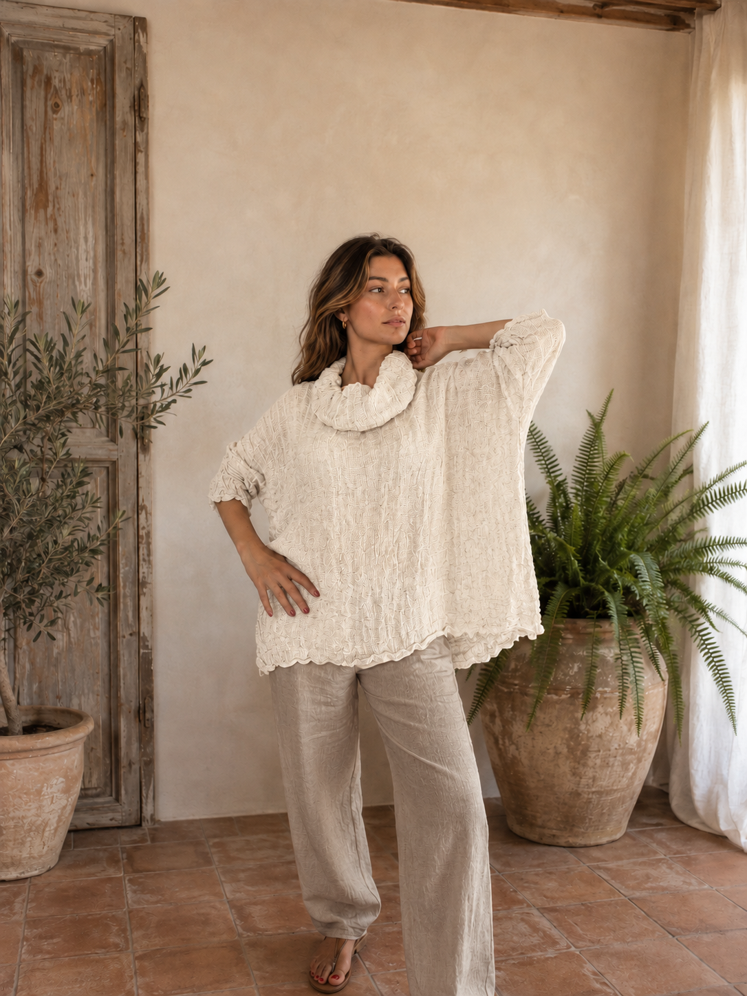 Purolinoitaliano Roll Neck Top