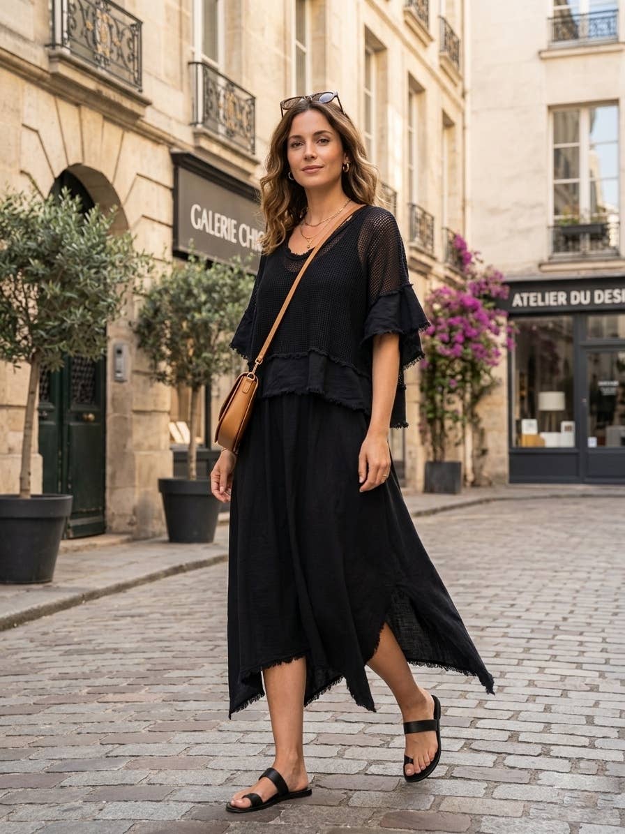 Example: Linen & Cotton House Two-Piece Cotton Dress