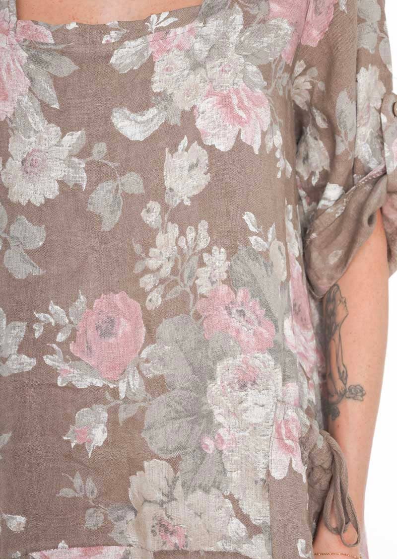 Floral Linen Dress