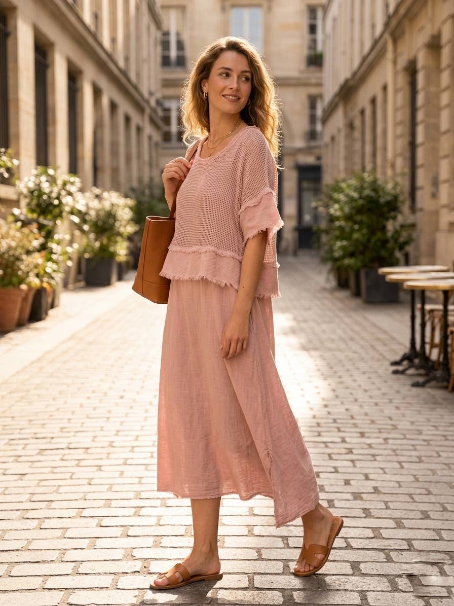 Example: Linen & Cotton House Two-Piece Cotton Dress