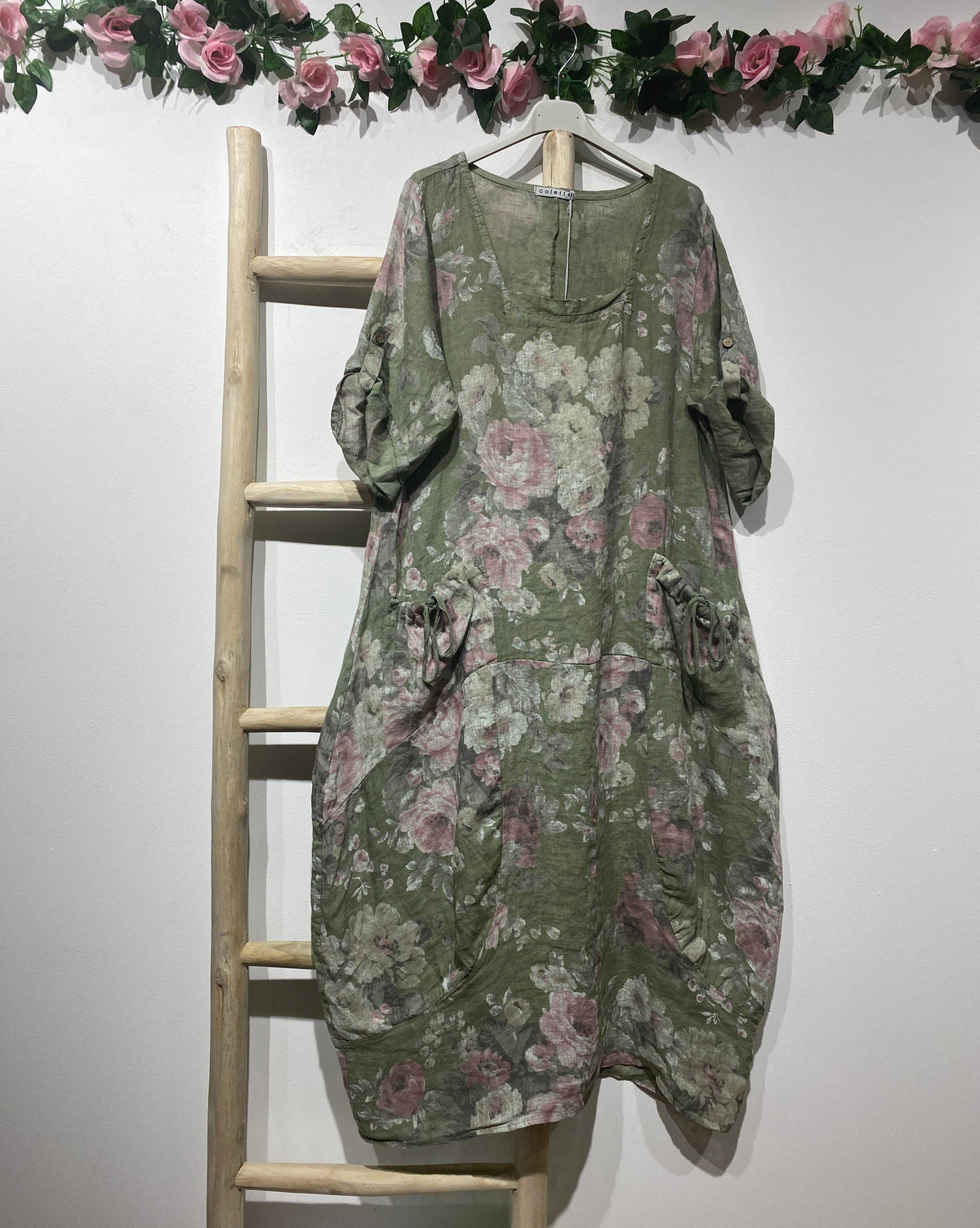 Floral Linen Dress