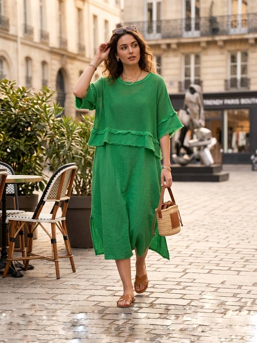 Two Piece Cotton Dress