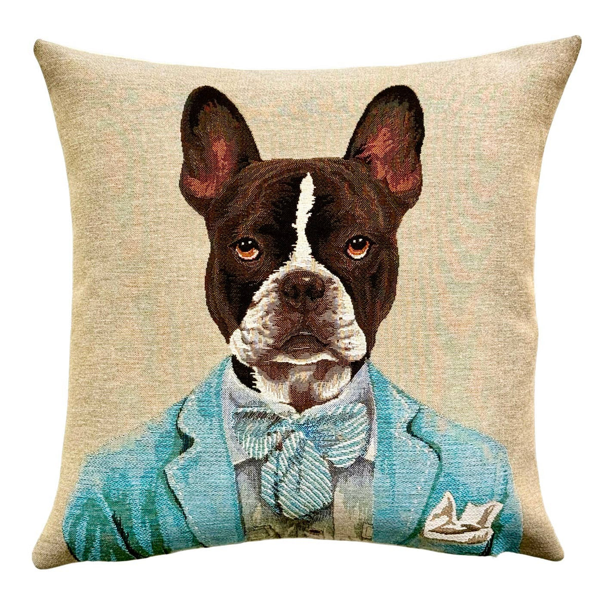Decorative Pillow Cover Dandy French Bulldog