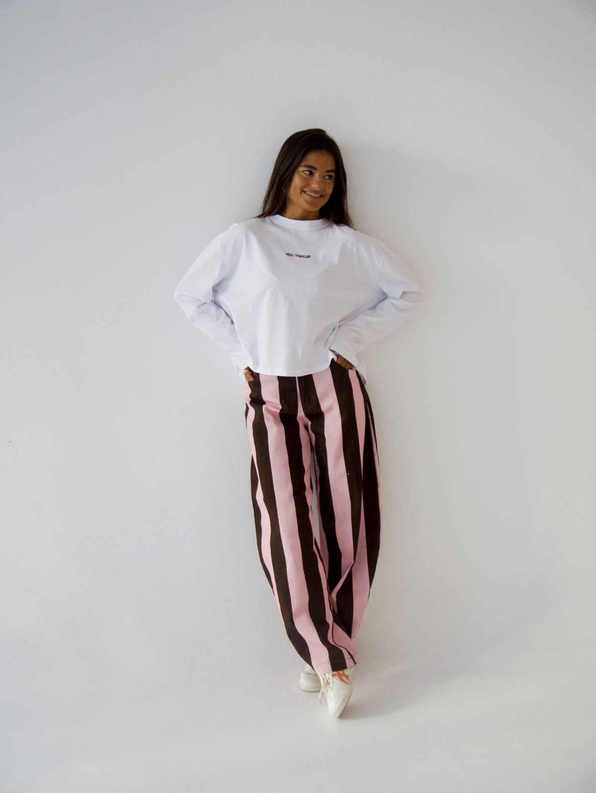 Clarissa Jeans Brown and Pink