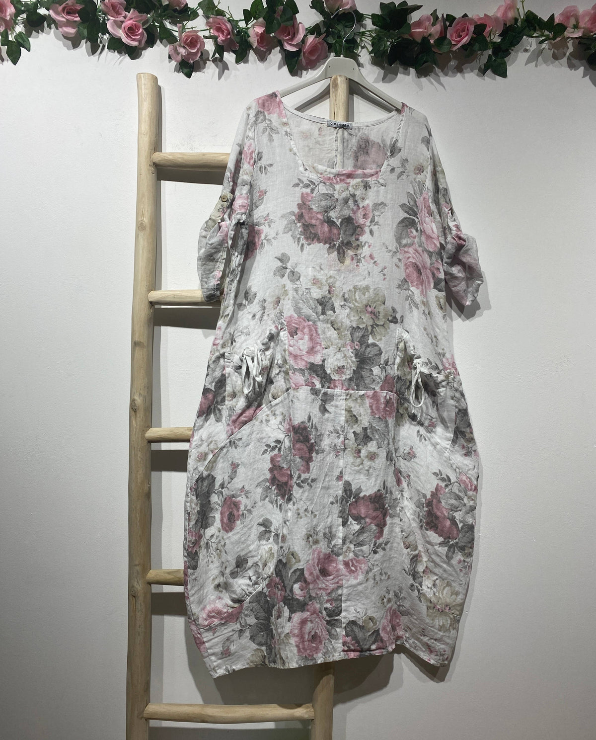 Floral Linen Dress