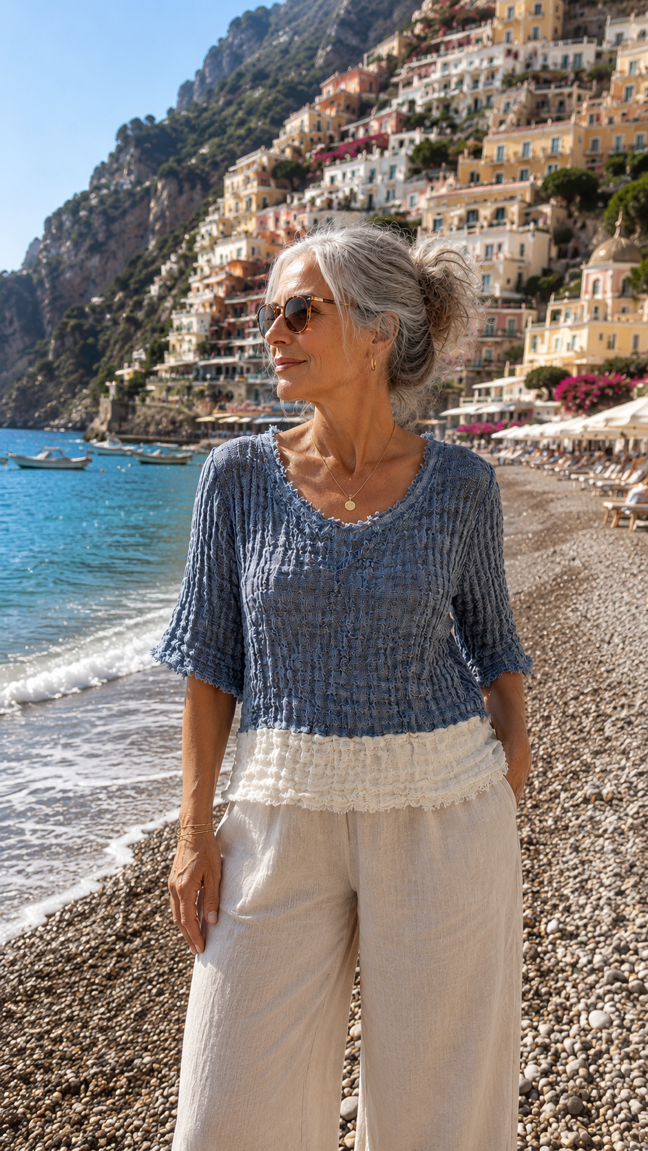 Bruna Round Neck Top
