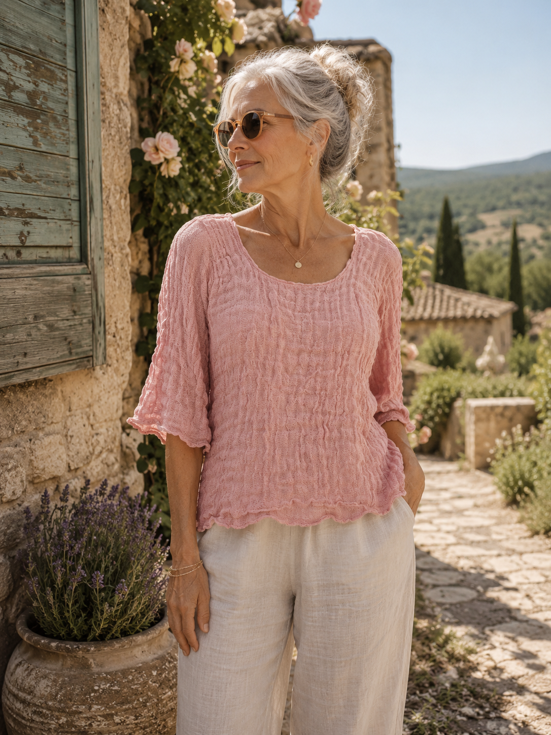 Bruna Round Neck Top
