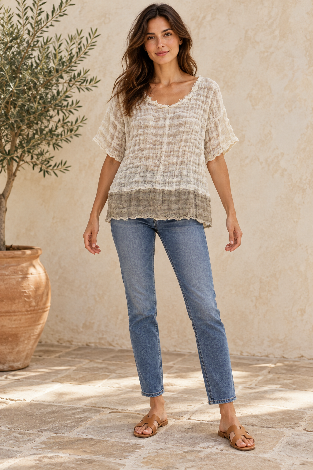 Bruna Round Neck Top