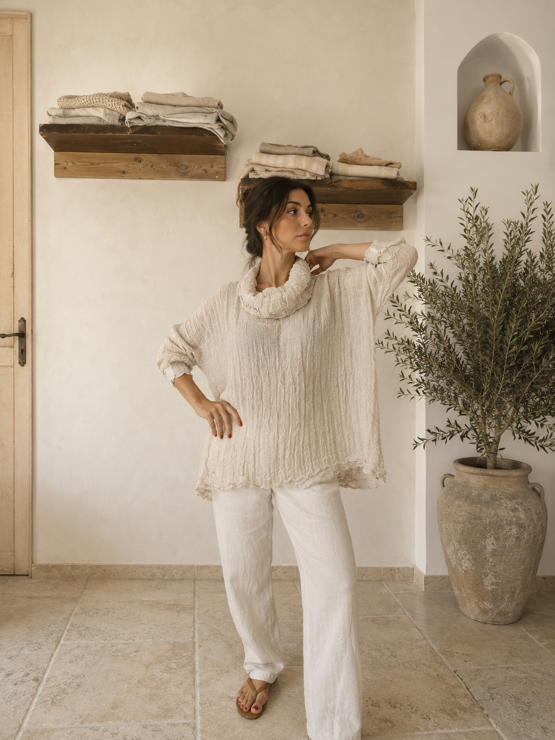 Purolinoitaliano Roll Neck Top