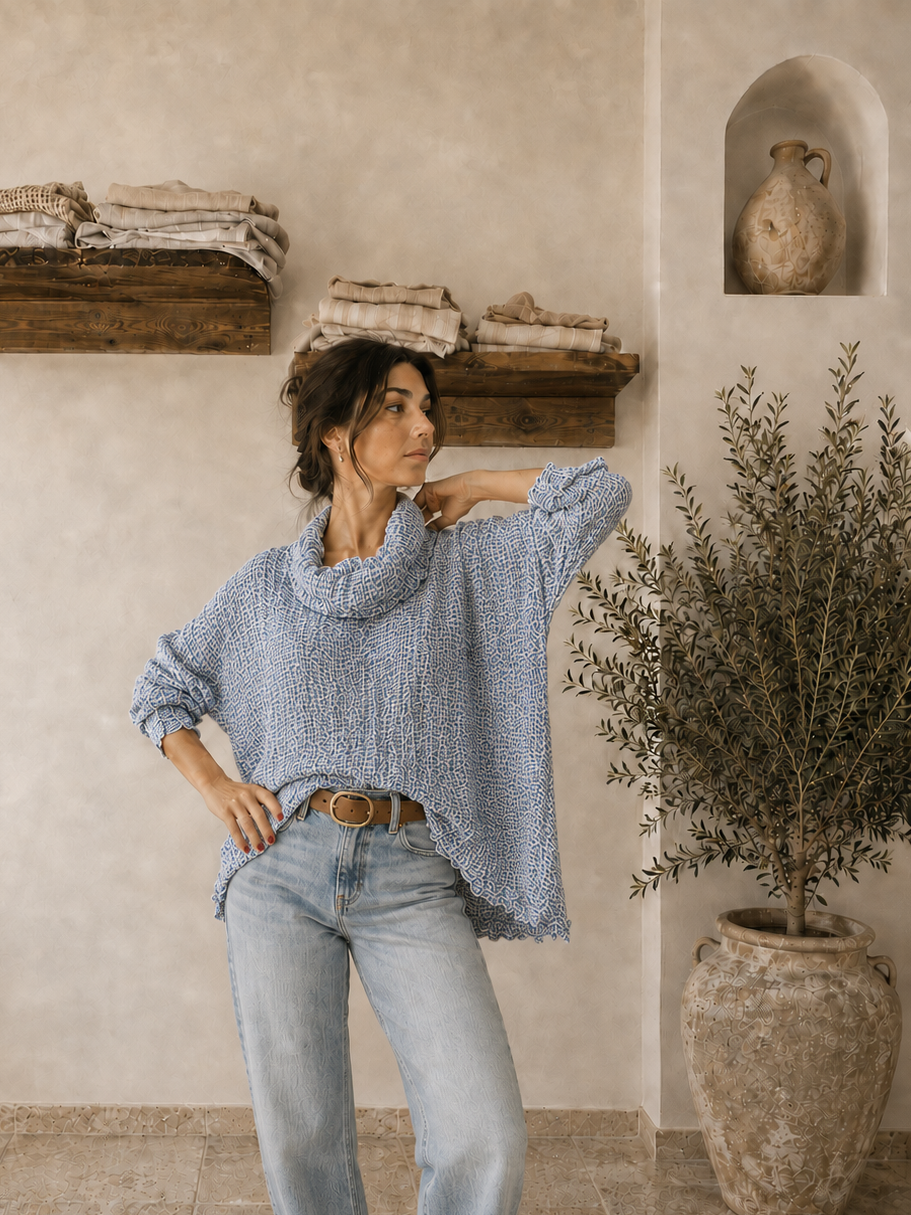 Purolinoitaliano Roll Neck Top