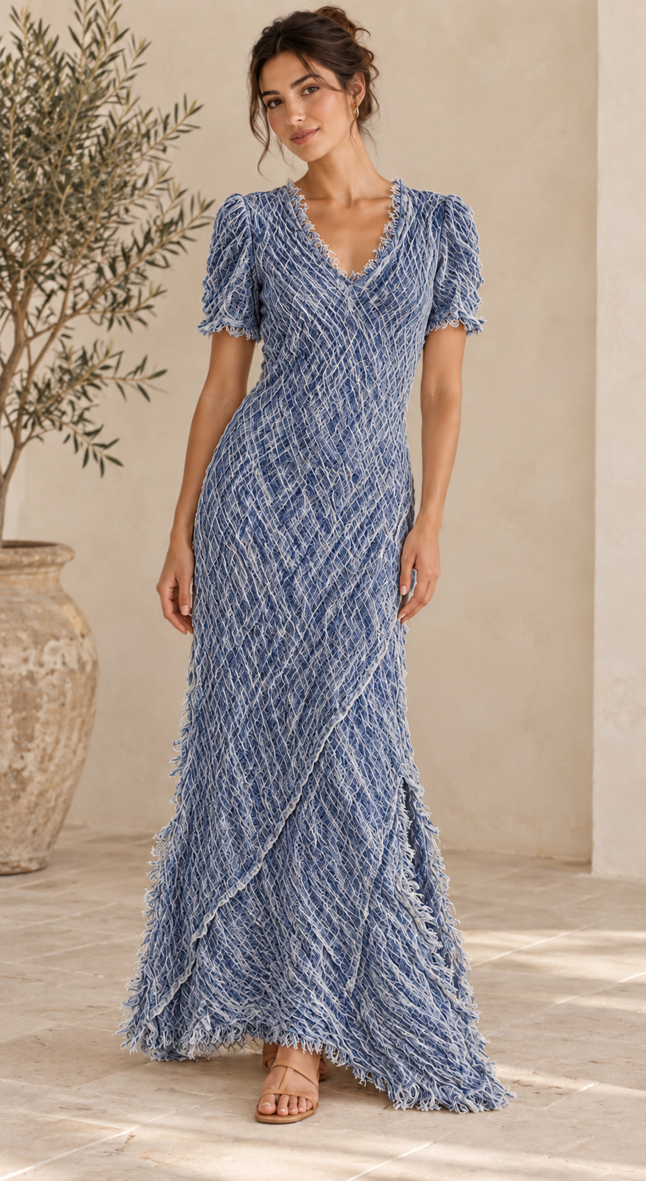Purolinoitaliano Long Luna Dress