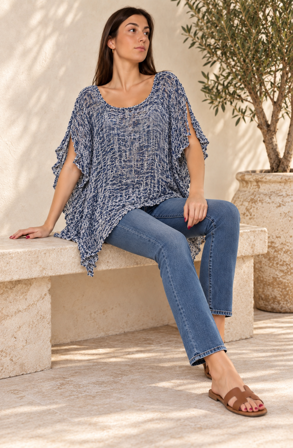 Purolinoitaliano Open Top Sleeved Top