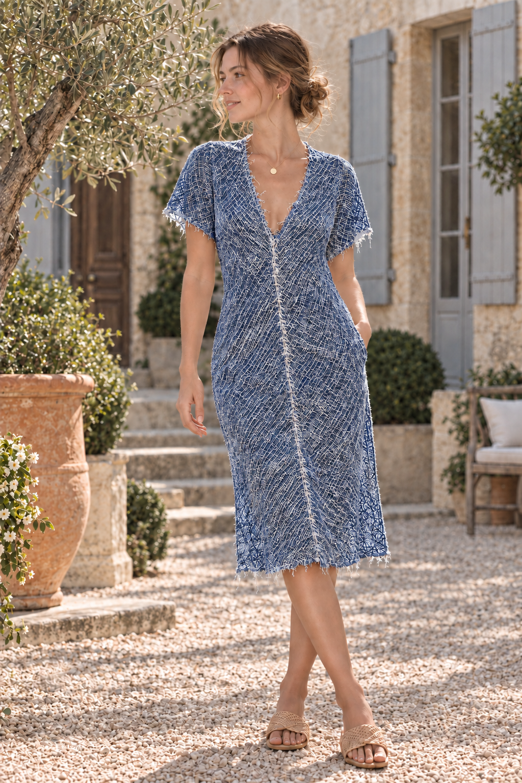 Purolinoitaliano Short Ruffled Luna Dress