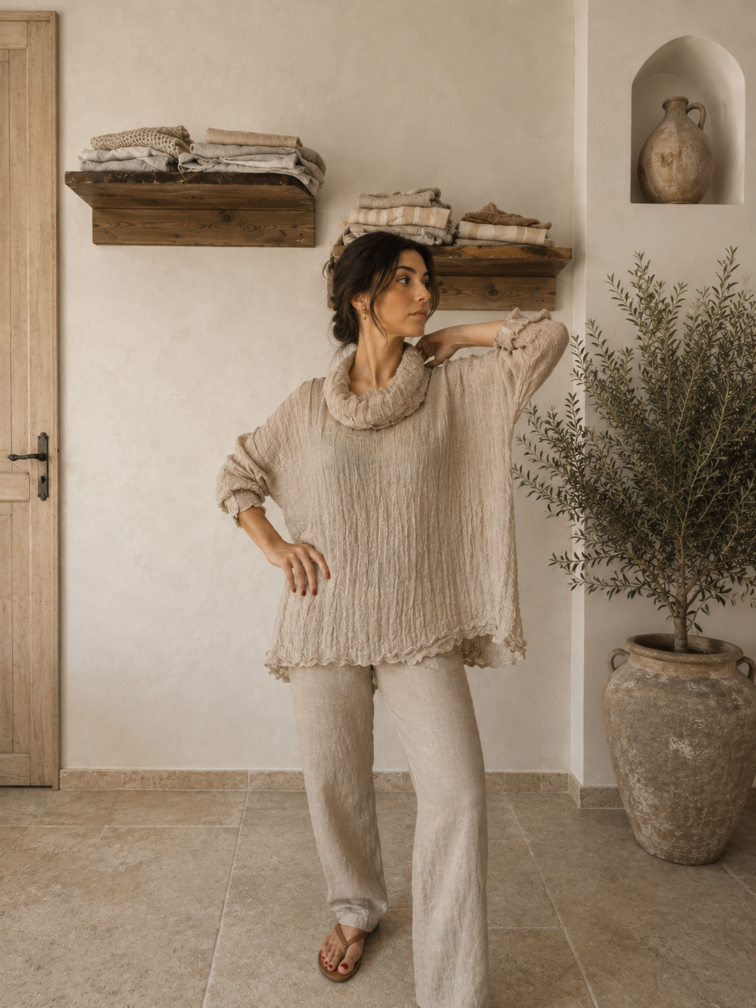 Purolinoitaliano Roll Neck Top