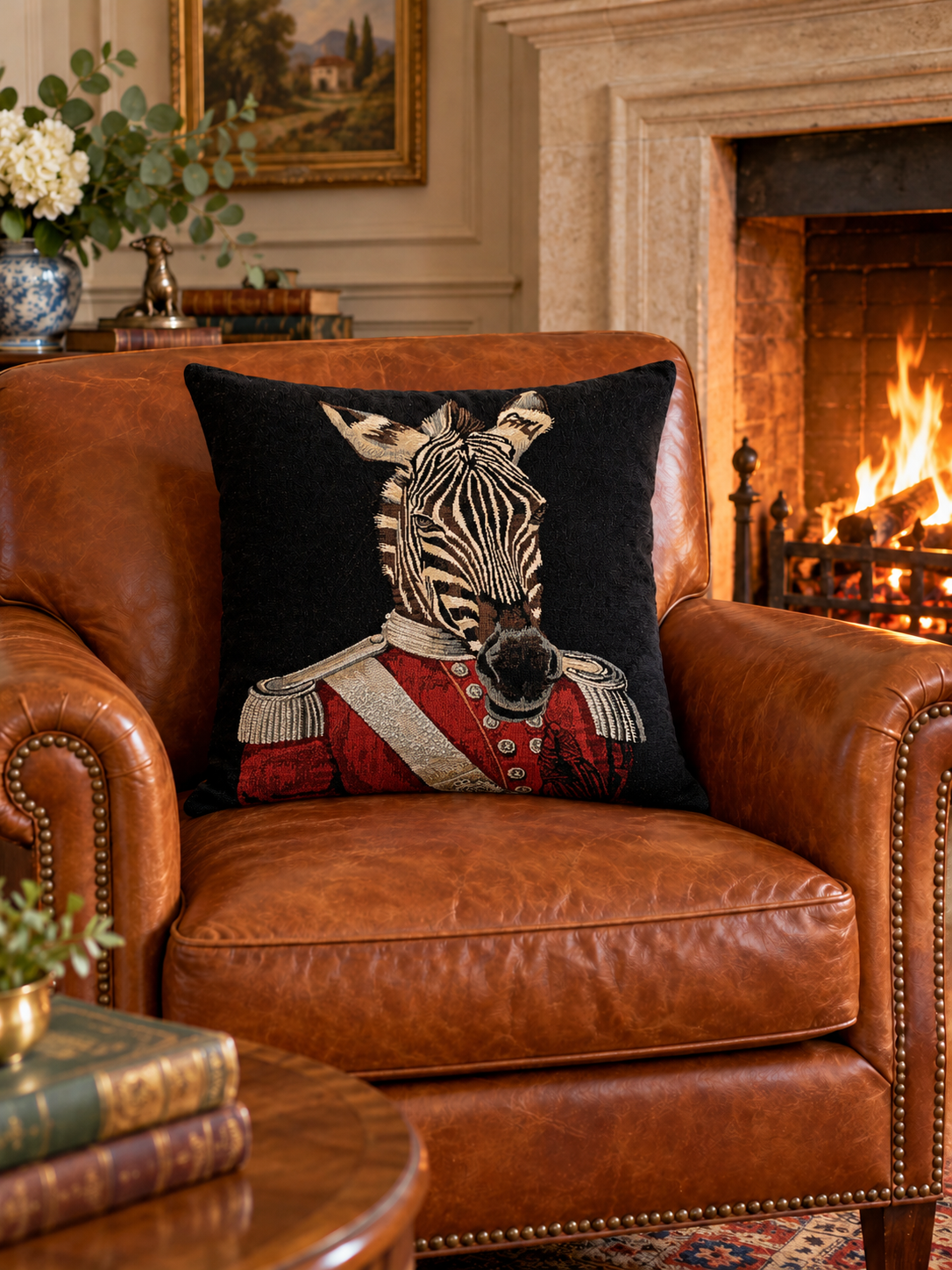 Zebra Cushion Cover Zebra Throw Pillow  Wildlife Decor