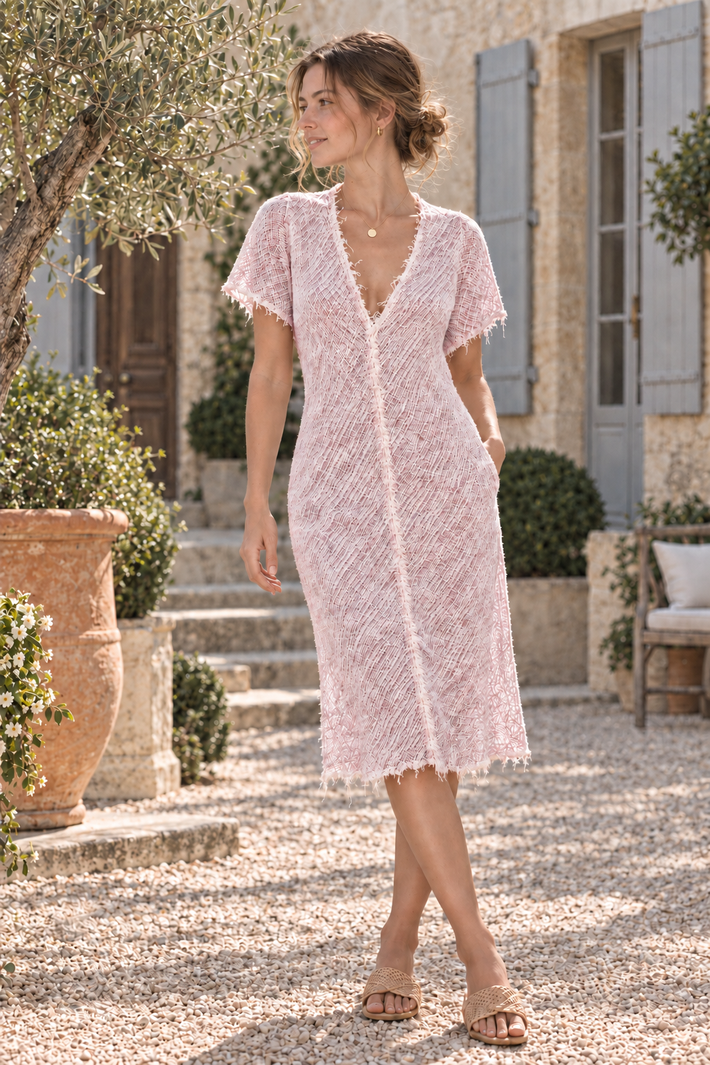 Purolinoitaliano Short Ruffled Luna Dress