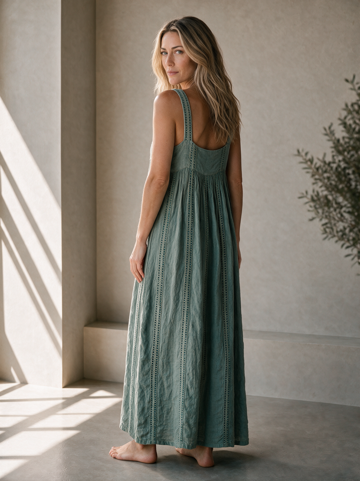 Vestito Shower-Posidonia Green