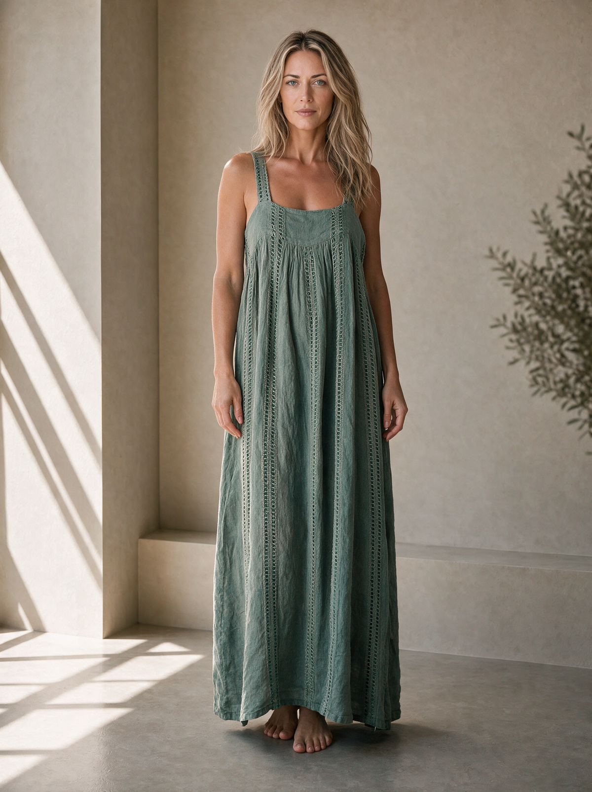 Vestito Shower-Posidonia Green