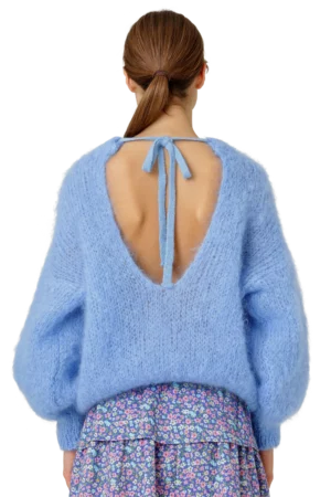 american dreams mohair jumper toga back tie pullover