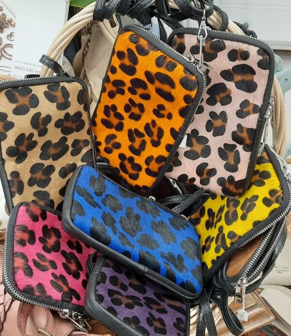 leather cellphone bags zebra design