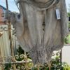 purolinoitaliano shirred italian linen top