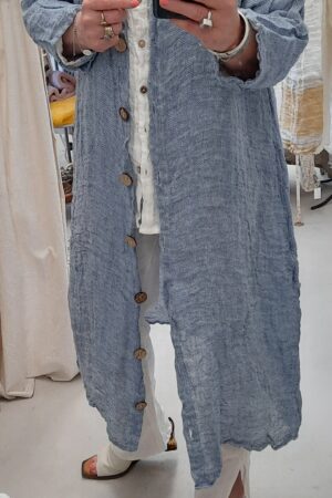 purolino button duster coat