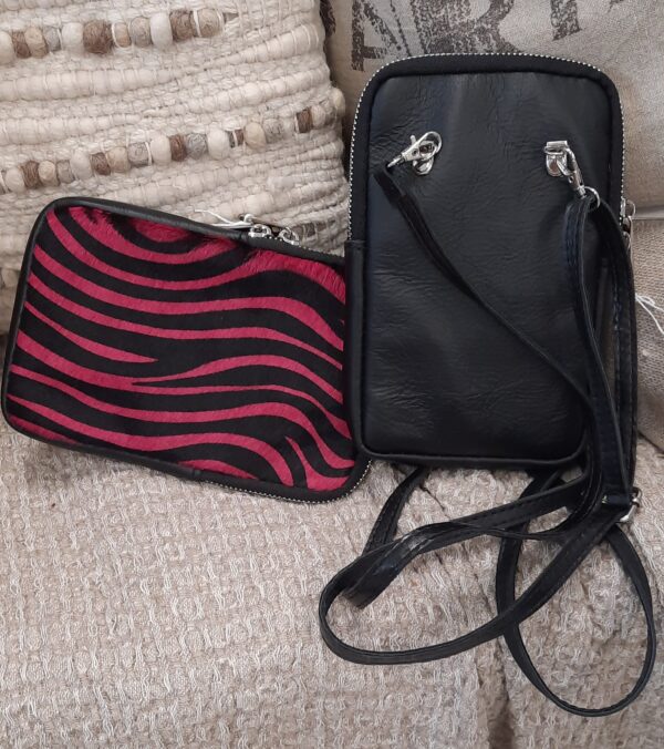 leather cellphone bags zebra design