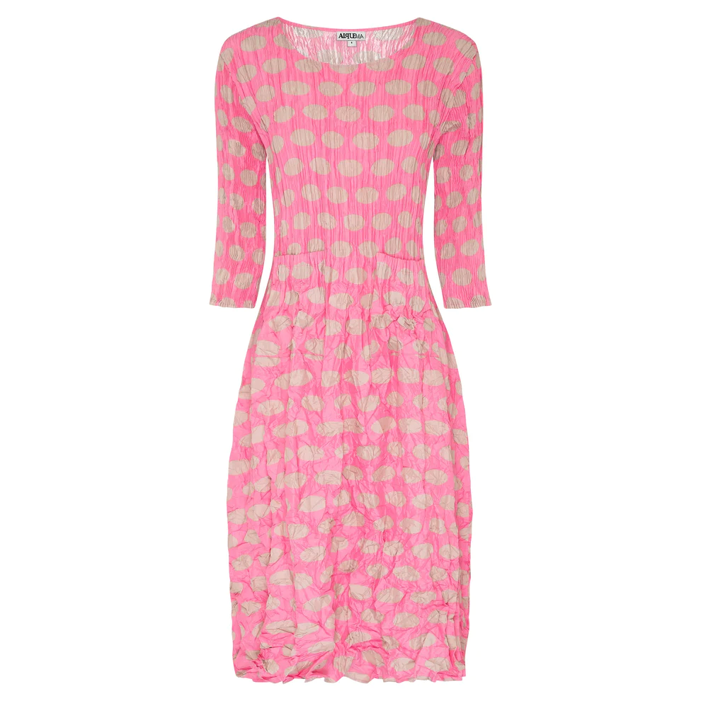 Alquema Smash pocket dress - Pink Beige spot | Molto Bella