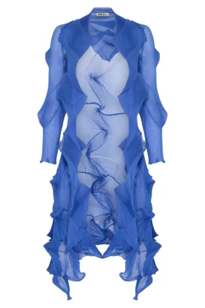 alquema long jacqui coat sky