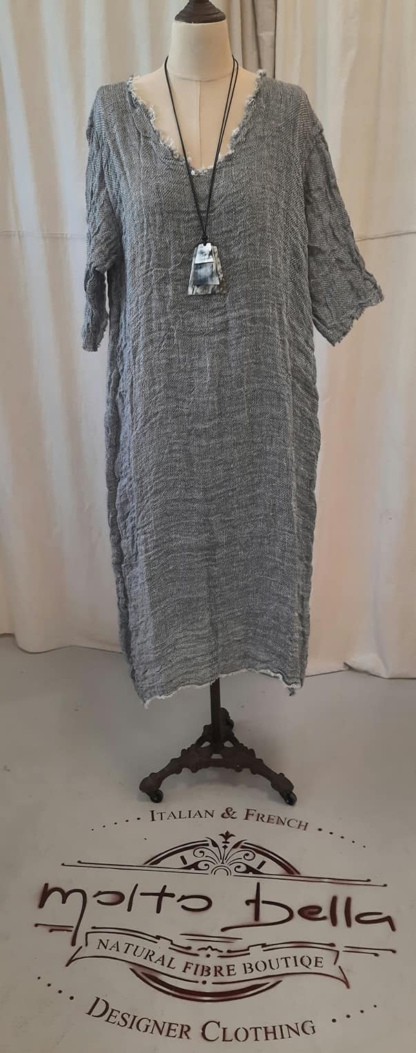 Purolino Charcoal Dress | Molto Bella